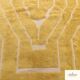 Large Berber rug made of natural wool, traditionally handwoven, 3/4 m.