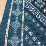 Descent of blue bed in wool 105x55cm