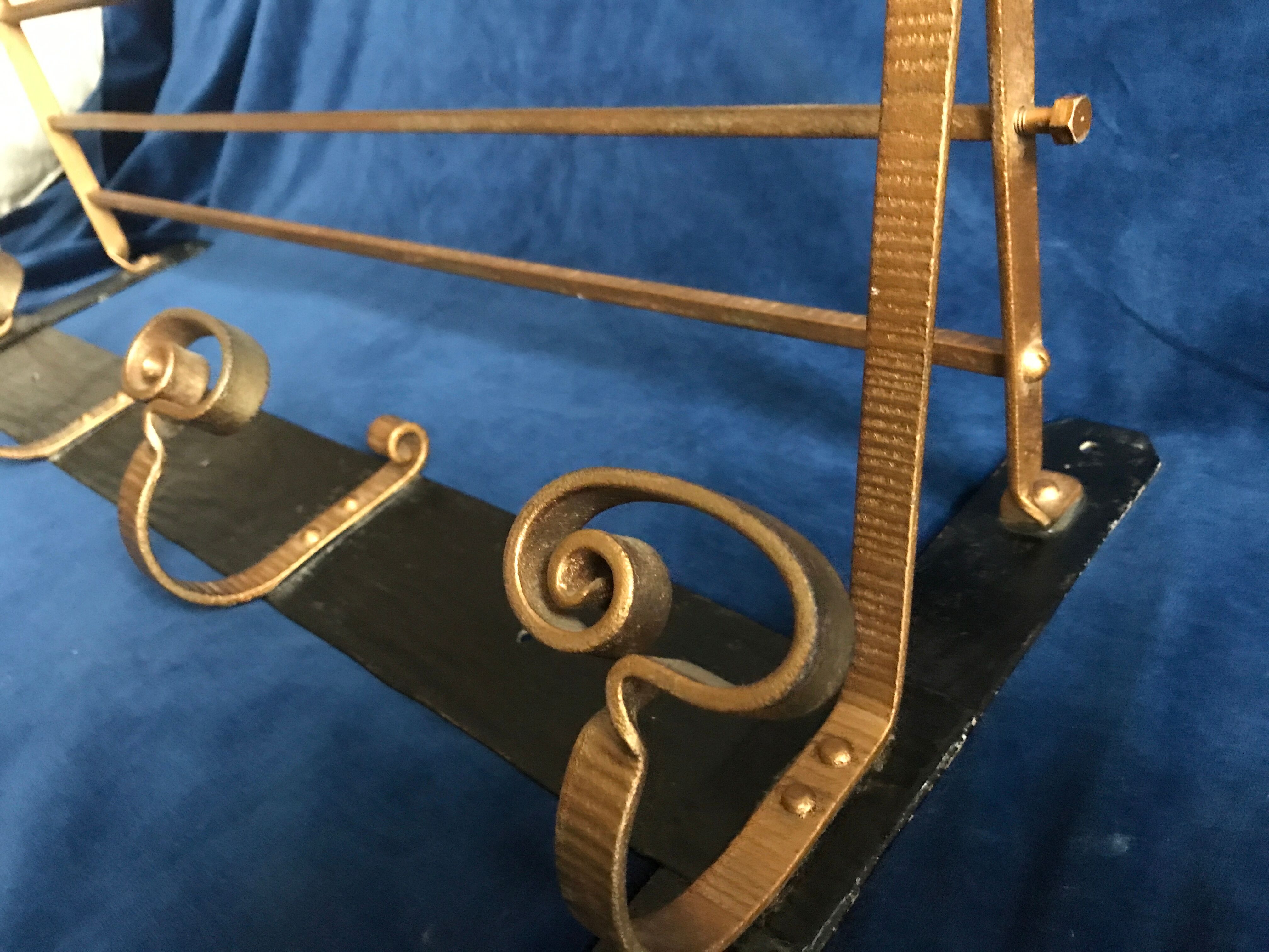 Portemanteau vintage en fer forgé