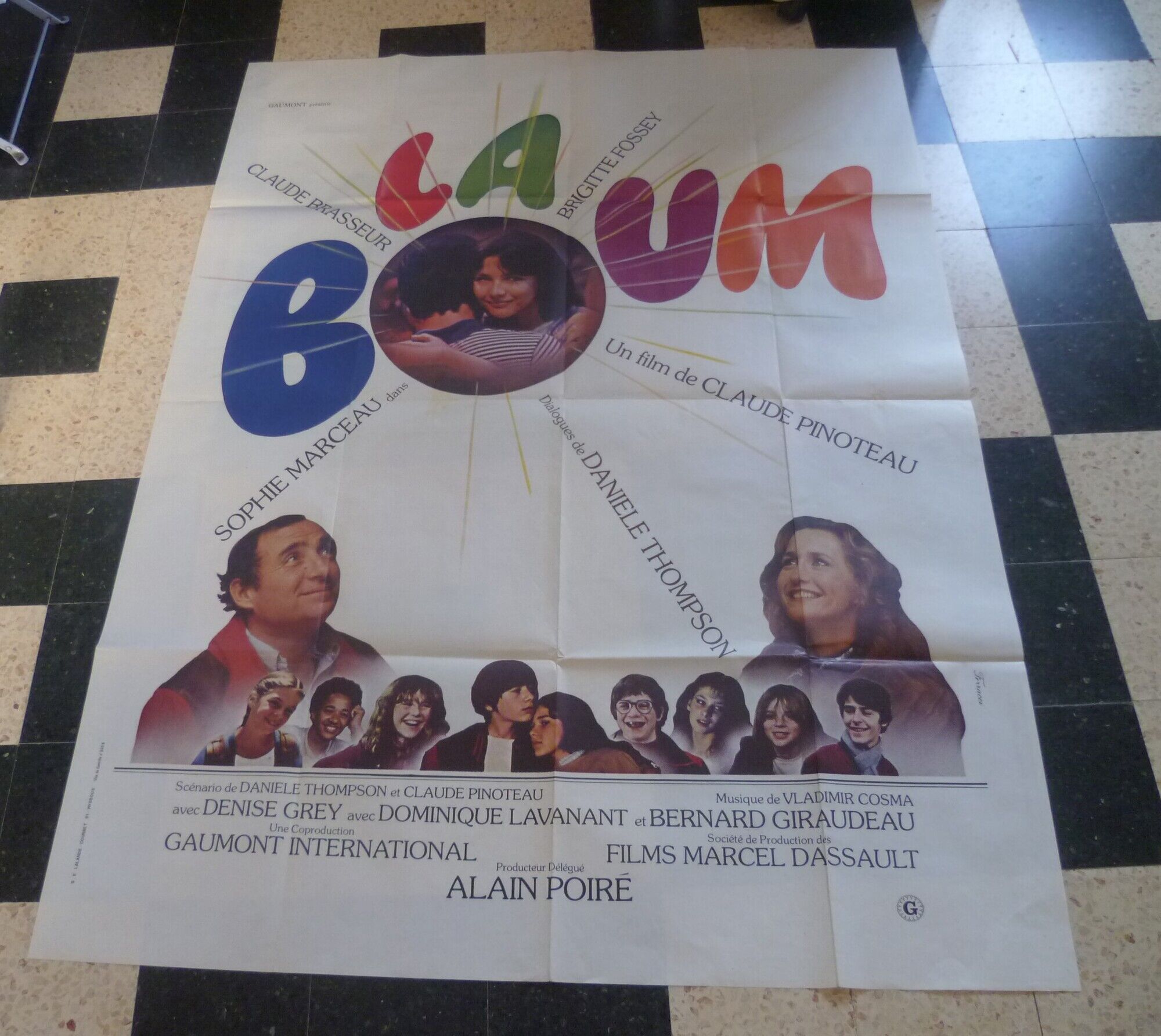 Old cinema poster "la boum" sophie marceau