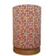 Lamp'angel Dotted H30 D20 furniture lamp - vintage fabric