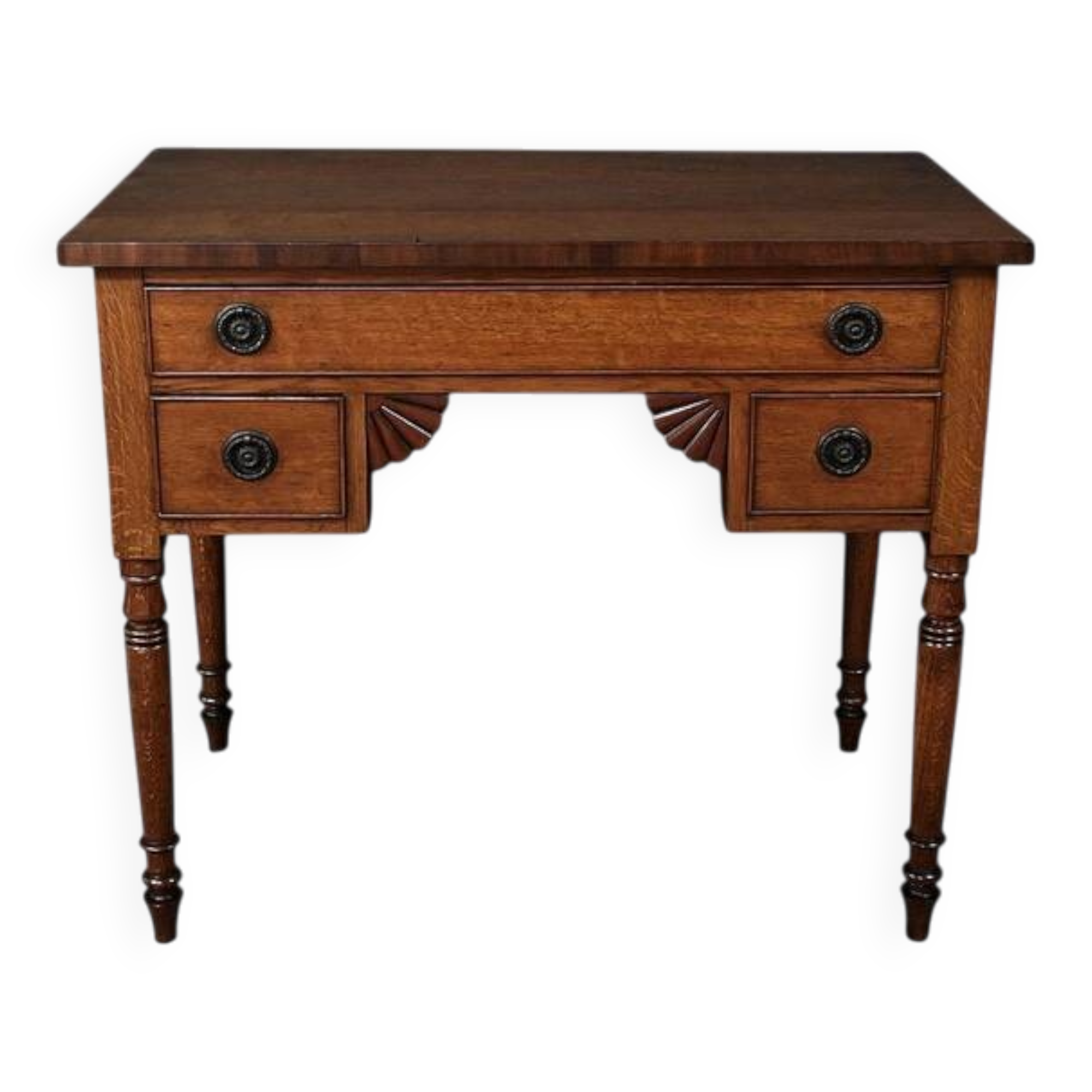 Small Oak Desk, Victorian Period, England – Late 19th Century