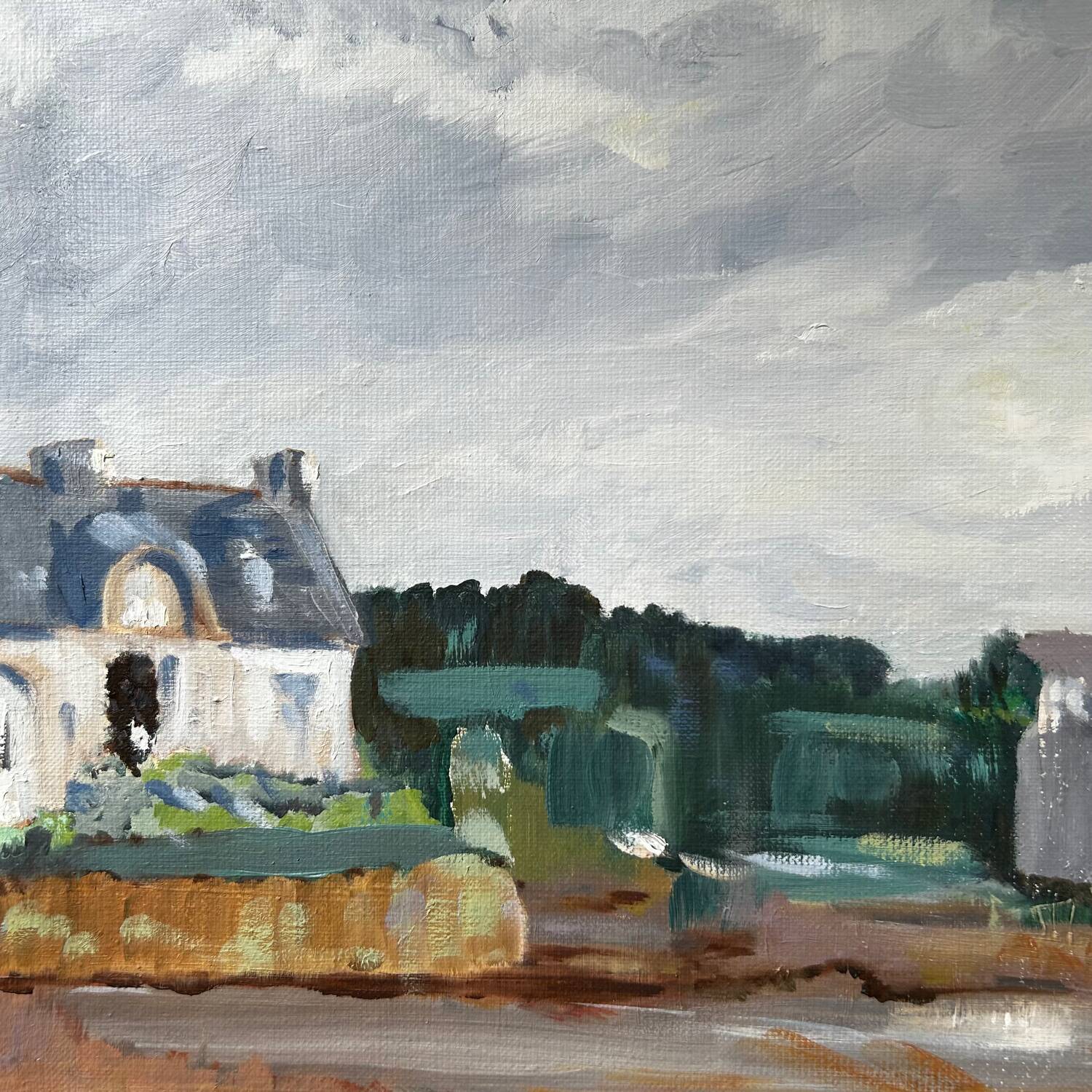 Breton village tableau of the Aber