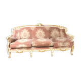 Canapé antique d’origine ST Louis XIV 3 places polychroom 80 X90X 200 cm