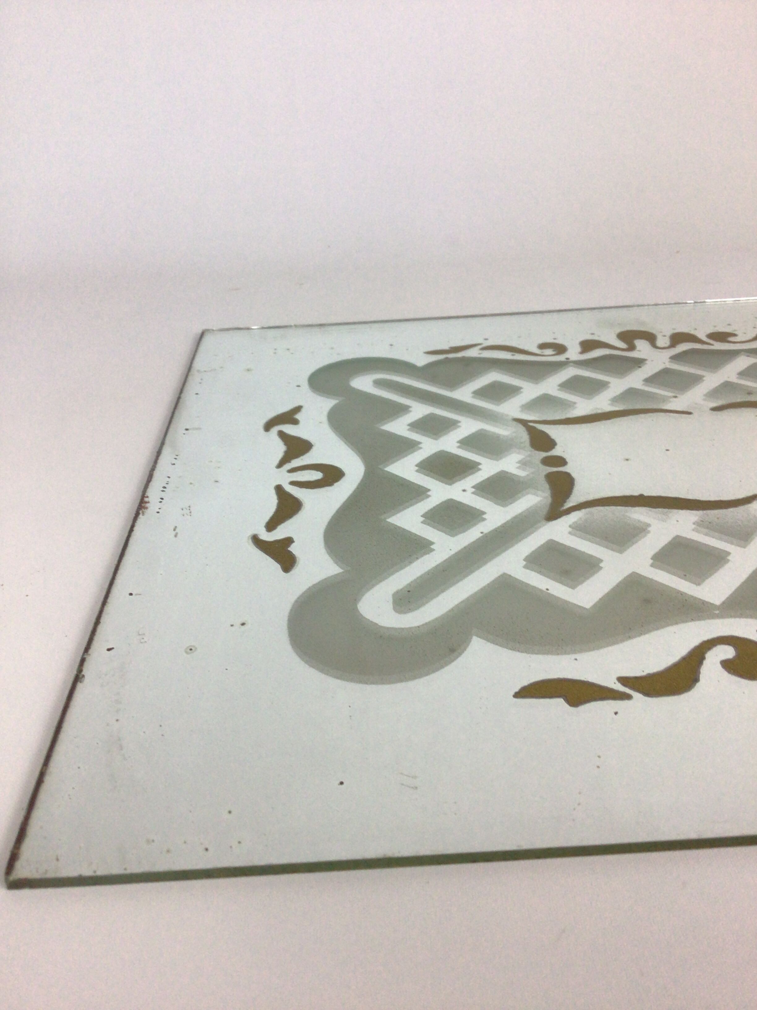Art deco brut mirror