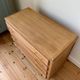 Commode vintage en chêne brut (rénovée)
