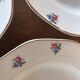 Set of 4 hollow plates Digoin & Sarreguemines pattern small flowers