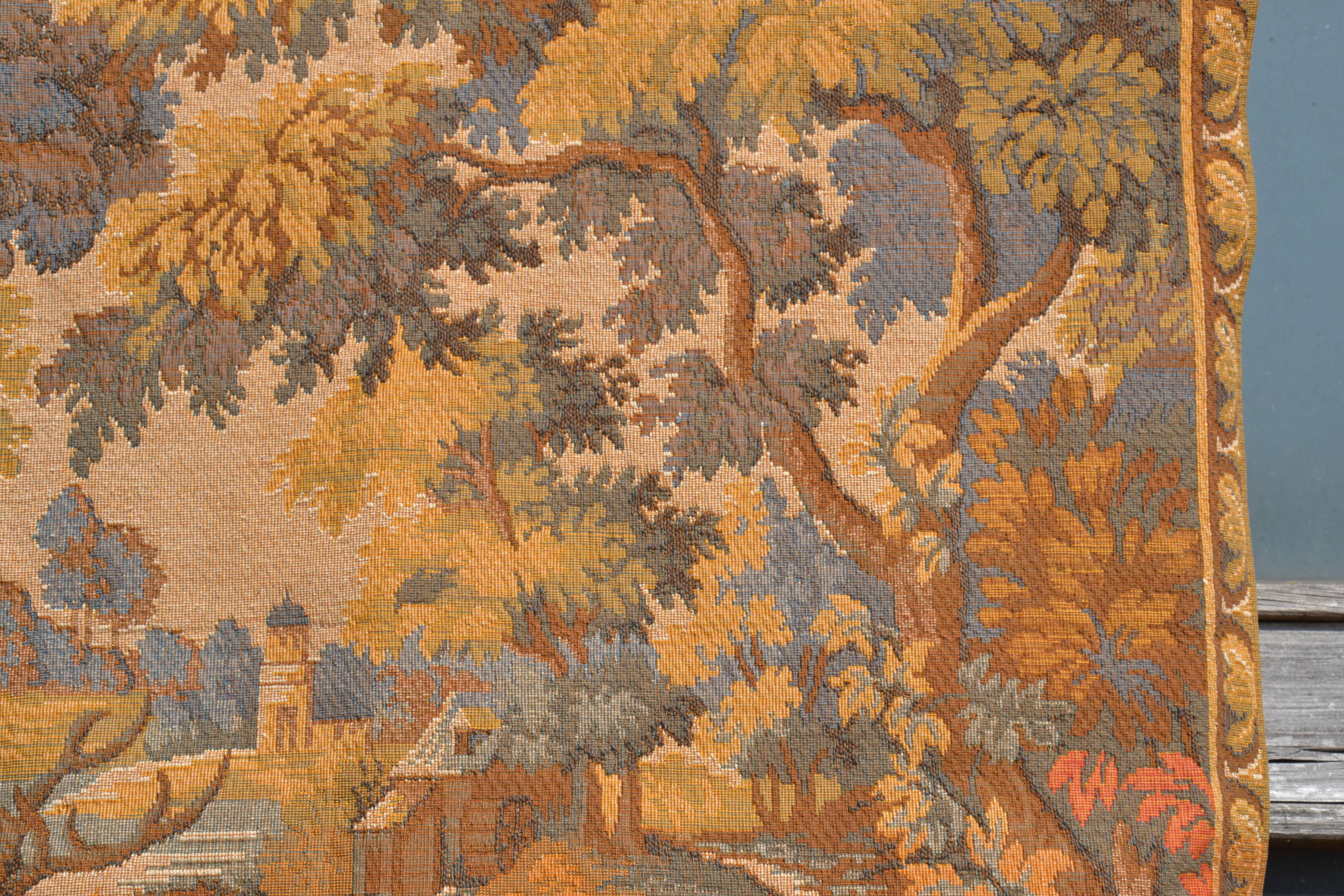 Tapisserie murale scène de chasse à courre