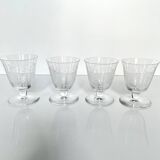 4 Verres en Cristal de Baccarat - Modèle Argentina