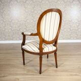 Early 19th Century Louis XVI French Walnut Armchair