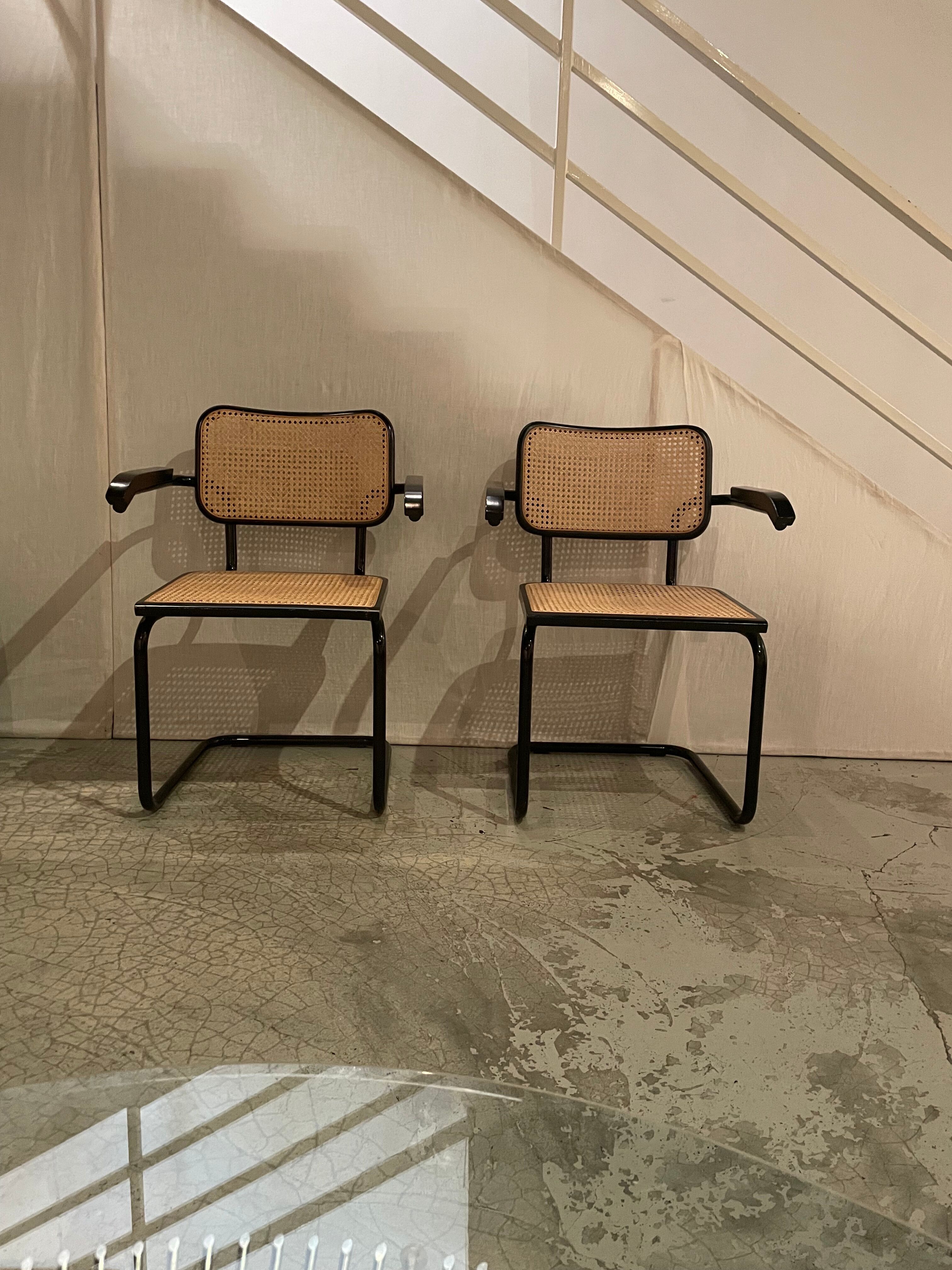 Paire de chaises Cesca B32 par Marcel Breuer années 1970