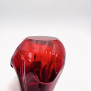 Murano Organic Vase Red Amber 28.5cm 1.1kg