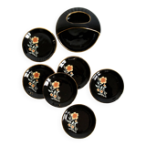 Set of 6 coasters & their support, Spain circa 1960