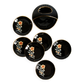 Set of 6 coasters & their support, Spain circa 1960