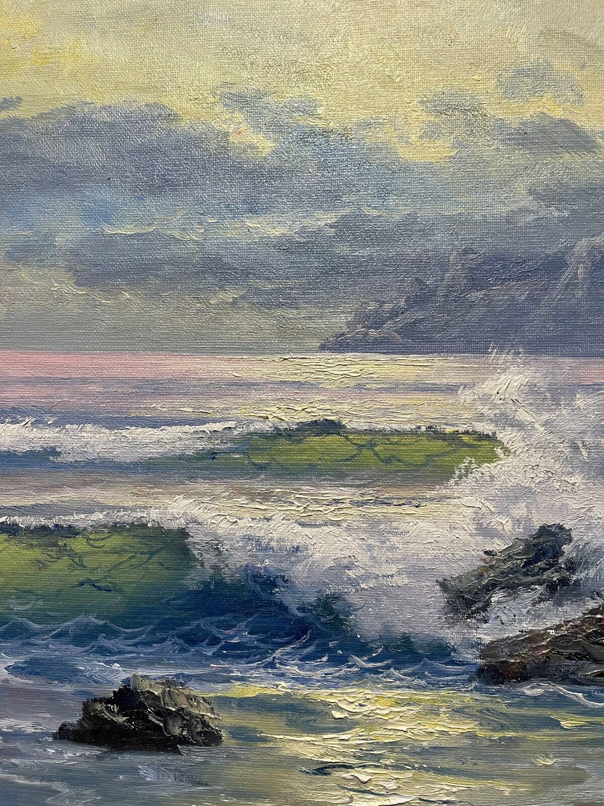 Tableau HST Marine "Wave Effect" by Roig with frame (+ certificate)