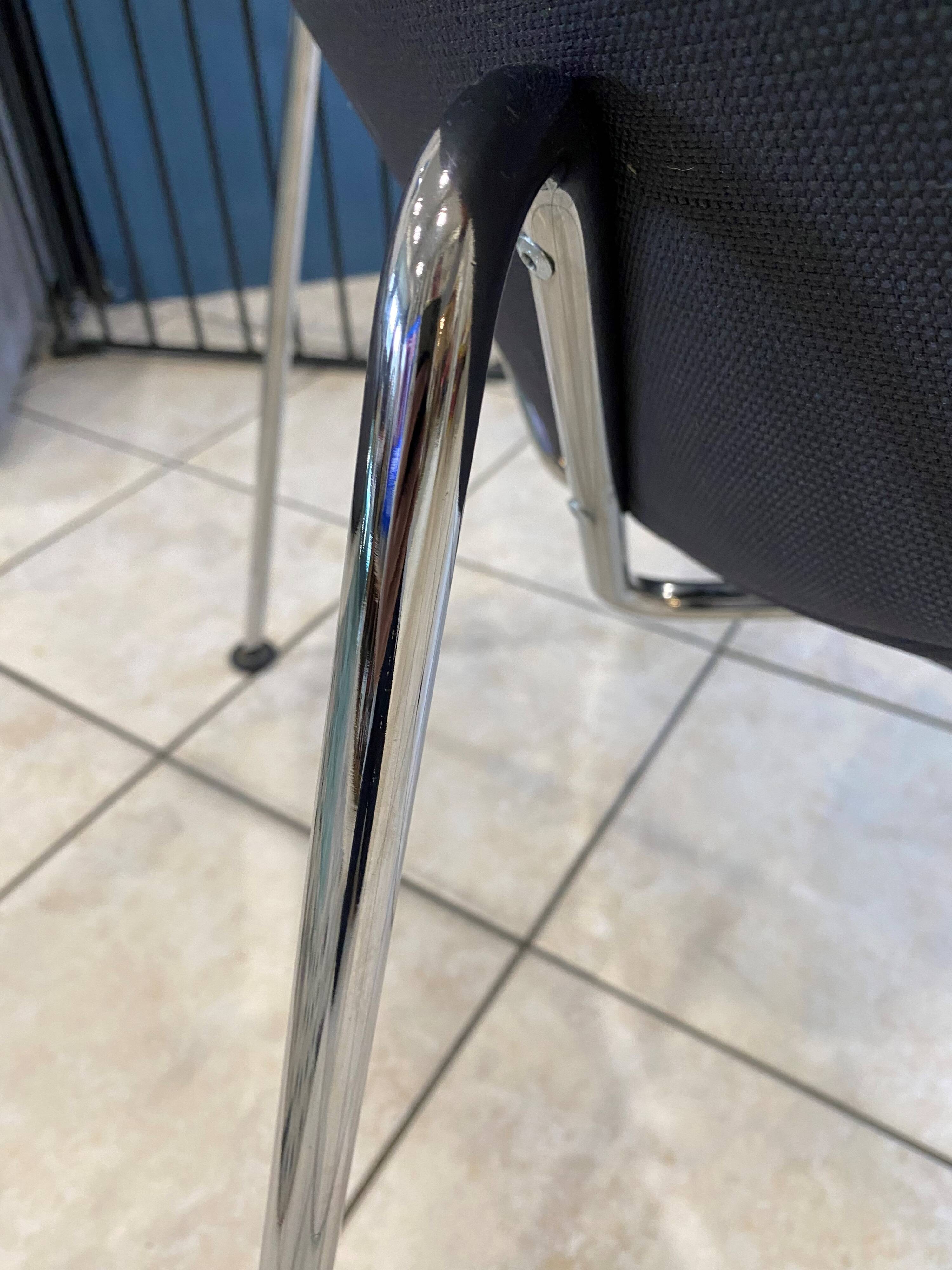 Orange slice armchair 437 by pierre paulin for artifort, grey, 1980.