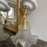 Pair of vintage tulip wall lights