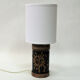 Tablelamp of brown glazed ceramics by Carl Harry Stålhane - Sweden 1960s
