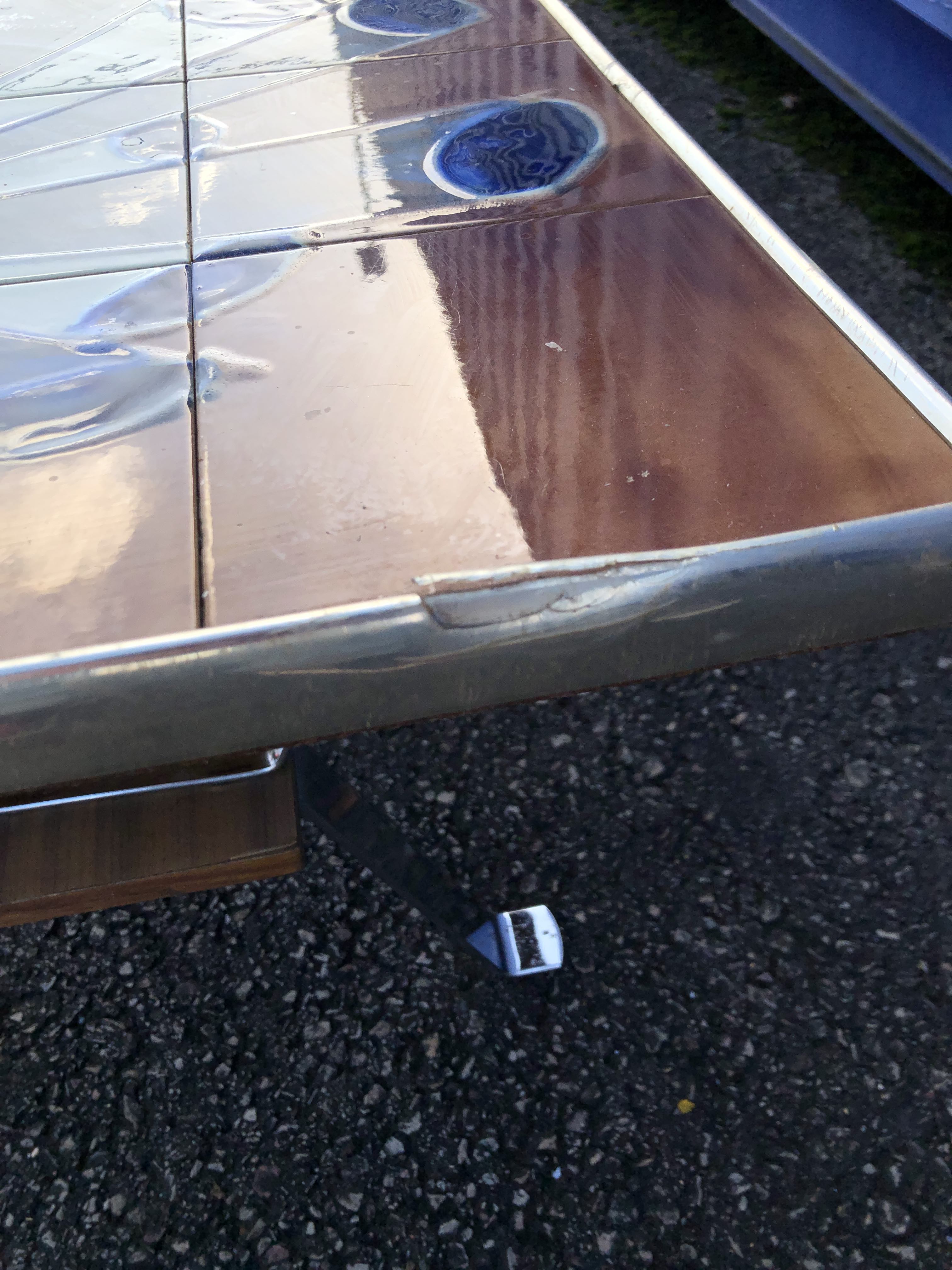 Vintage ceramic coffee table 60s