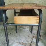 Old child school desk