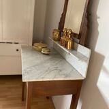 Old art deco wooden dressing table