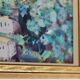 Original mid-century Swedish oil on panel "Village" by Bertil Wahlberg.