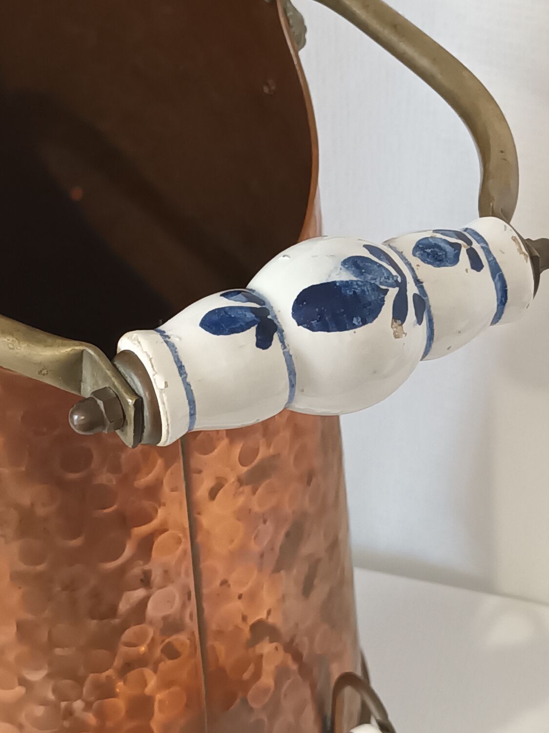 Coal bucket solid copper Holland