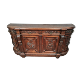 Half-moon style half-moon style sideboard Renaissance in solid walnut around 1850