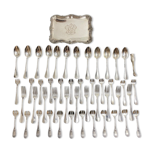 Serie metal argente fourchettes