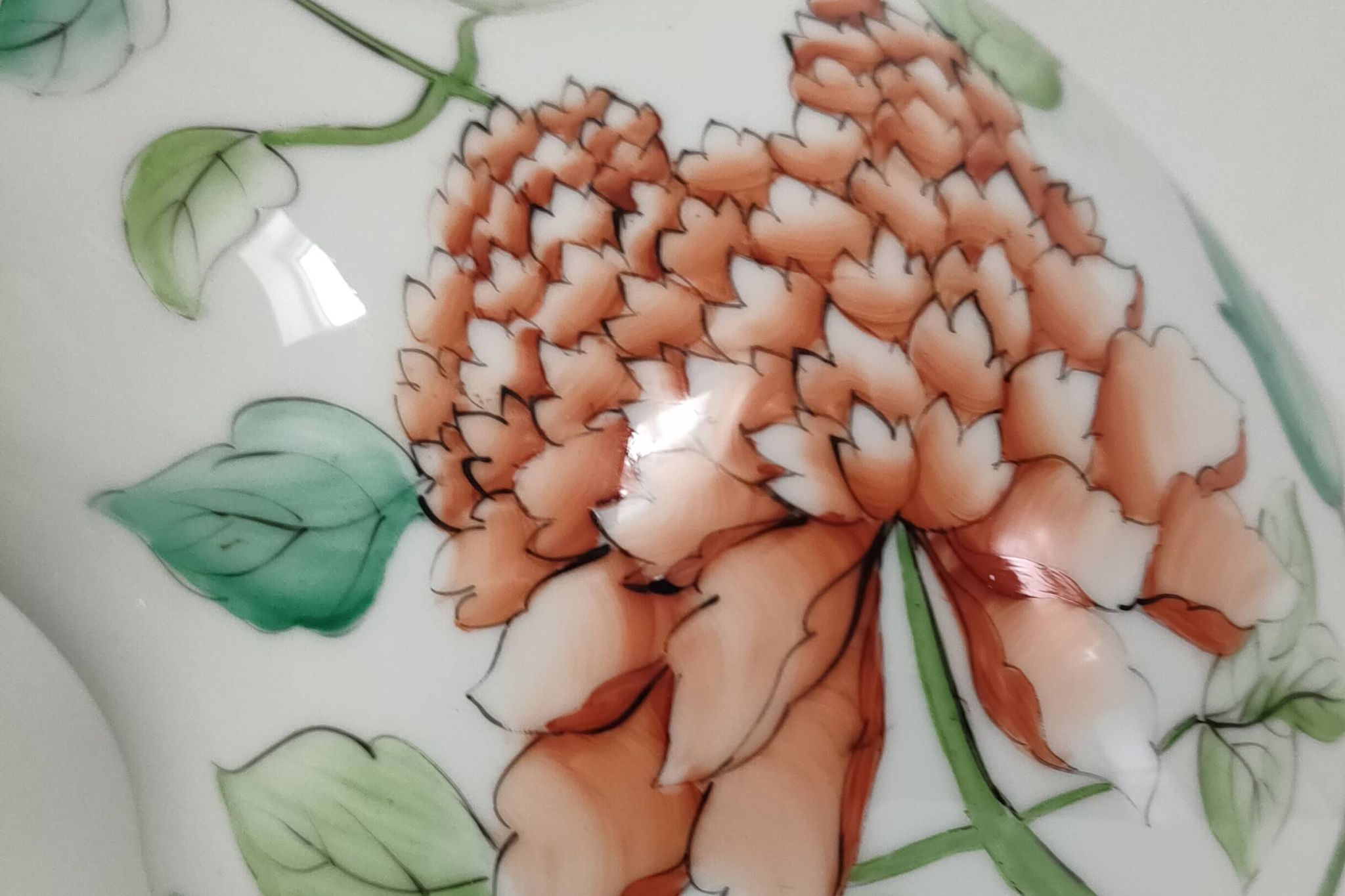 pied de lampe décor pivoine vintage