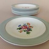 8 semi-deep plates Salins Opaceline 702