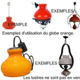 Date offs in vintage orange opaline