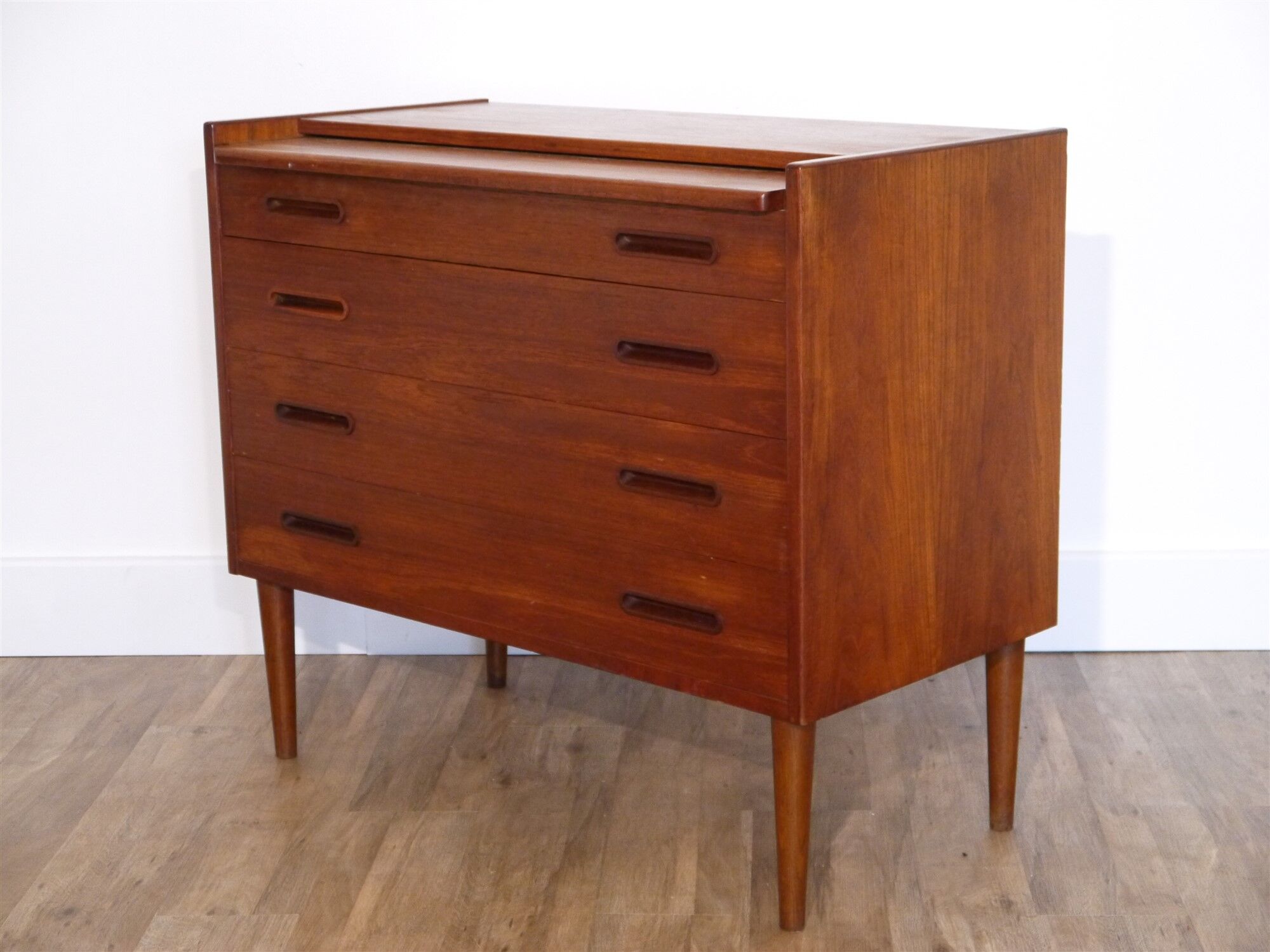 Scandinavian vintage chest of drawers in teak