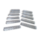 Set of 11 lead crystal knife holders