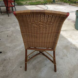 Vintage rattan armchair