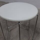 Stool 1980 steel wire and vinyl max sauze style