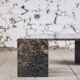 Eye-shaped marble coffee table by Roche Bobois, 1970