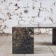 Table basse en marbre forme oeil par Roche Bobois, 1970