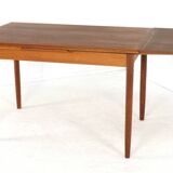 Extendable rectangular dining table "Horsbyg" - Danish design in teak