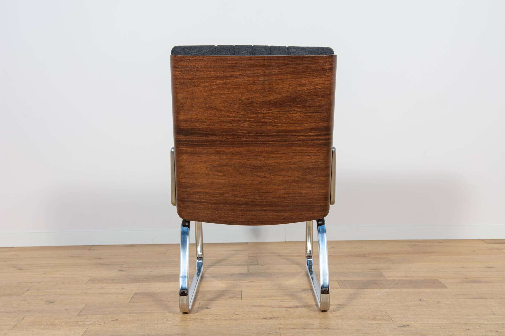 Chrome & Rosewood armchairs, Gordon Russell, United Knigdom, 1970s.