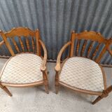 Pair of upholstered armchairs