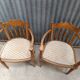 Upholstered armchair pair