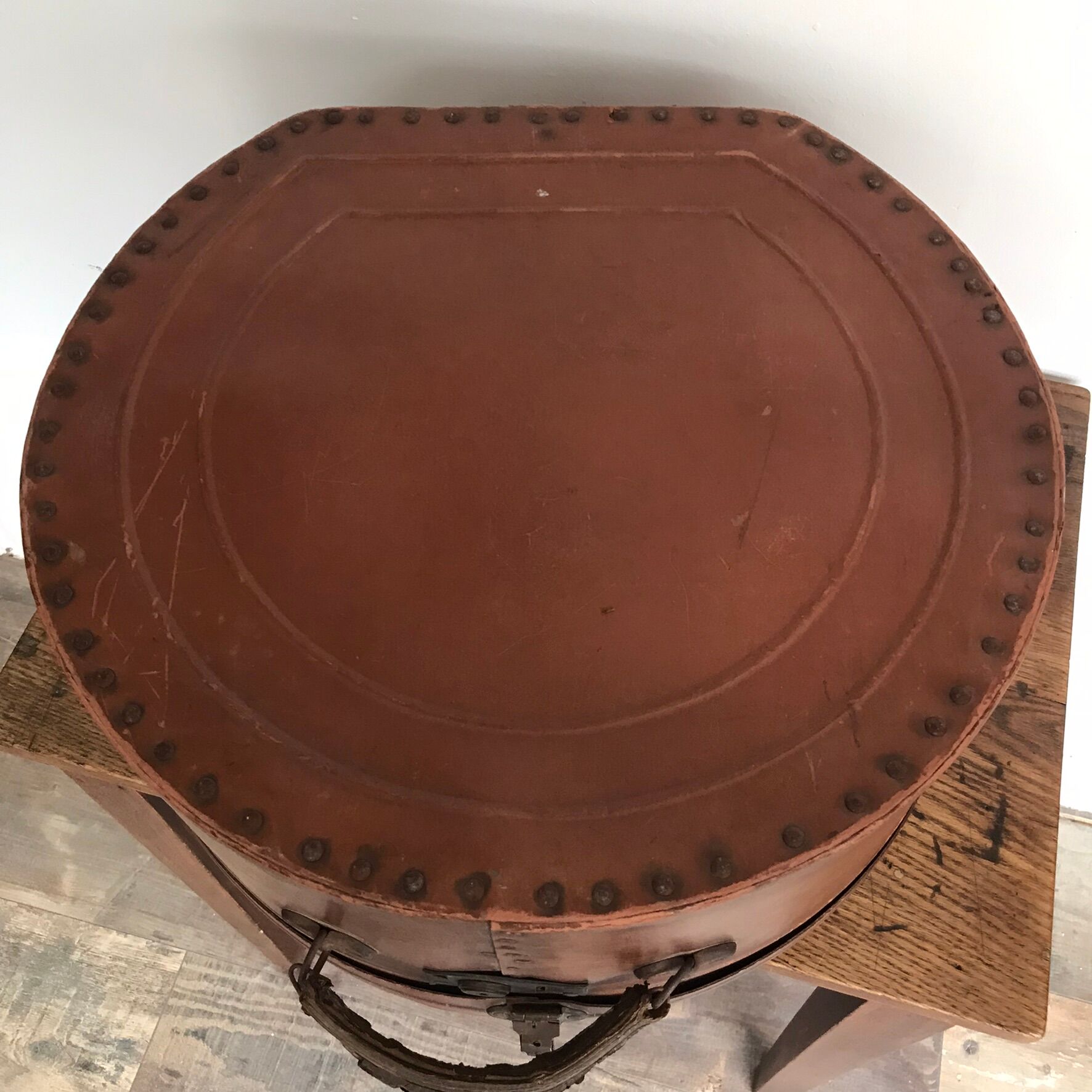 Vintage cardboard hat box