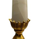 Lampe de table vintage en marbre et laiton