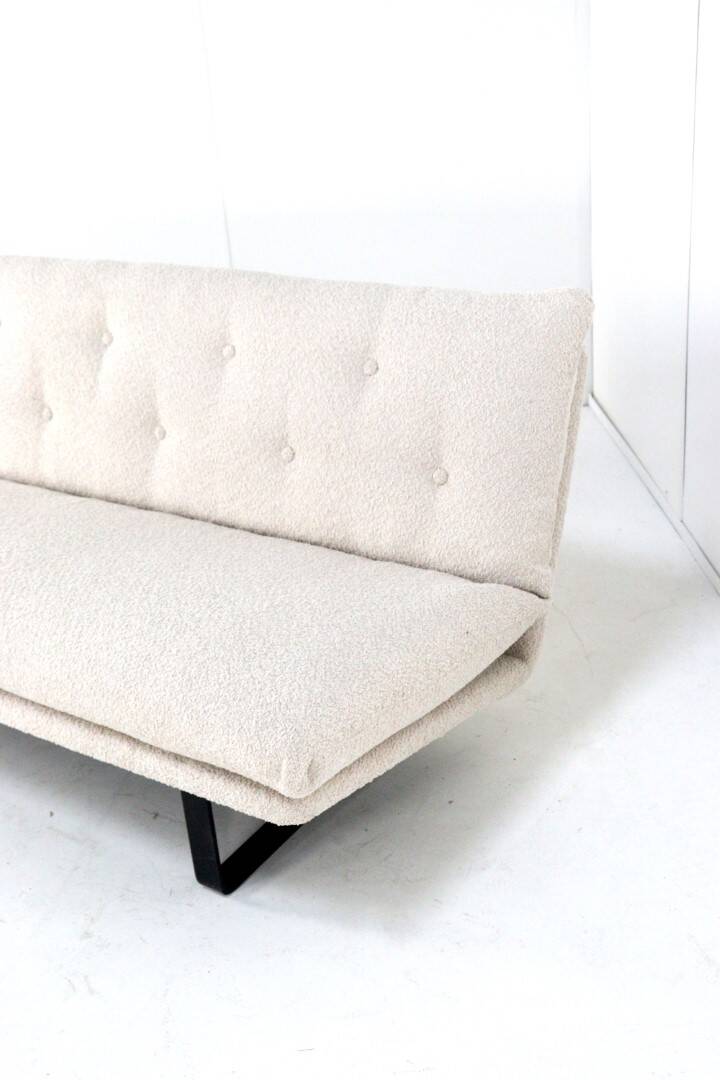 Kho Liang Ie Artifort sofa C684 - new upholstery teddy fabric