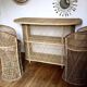 Vintage rattan and wicker bar with 2 stools – 1960s/70s