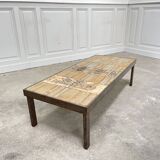 Table basse Roger Capron tons ocres