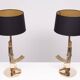 Original set of 2 Flos AK 47 Kalashnikov Table Gun Lamps by Philippe Starck