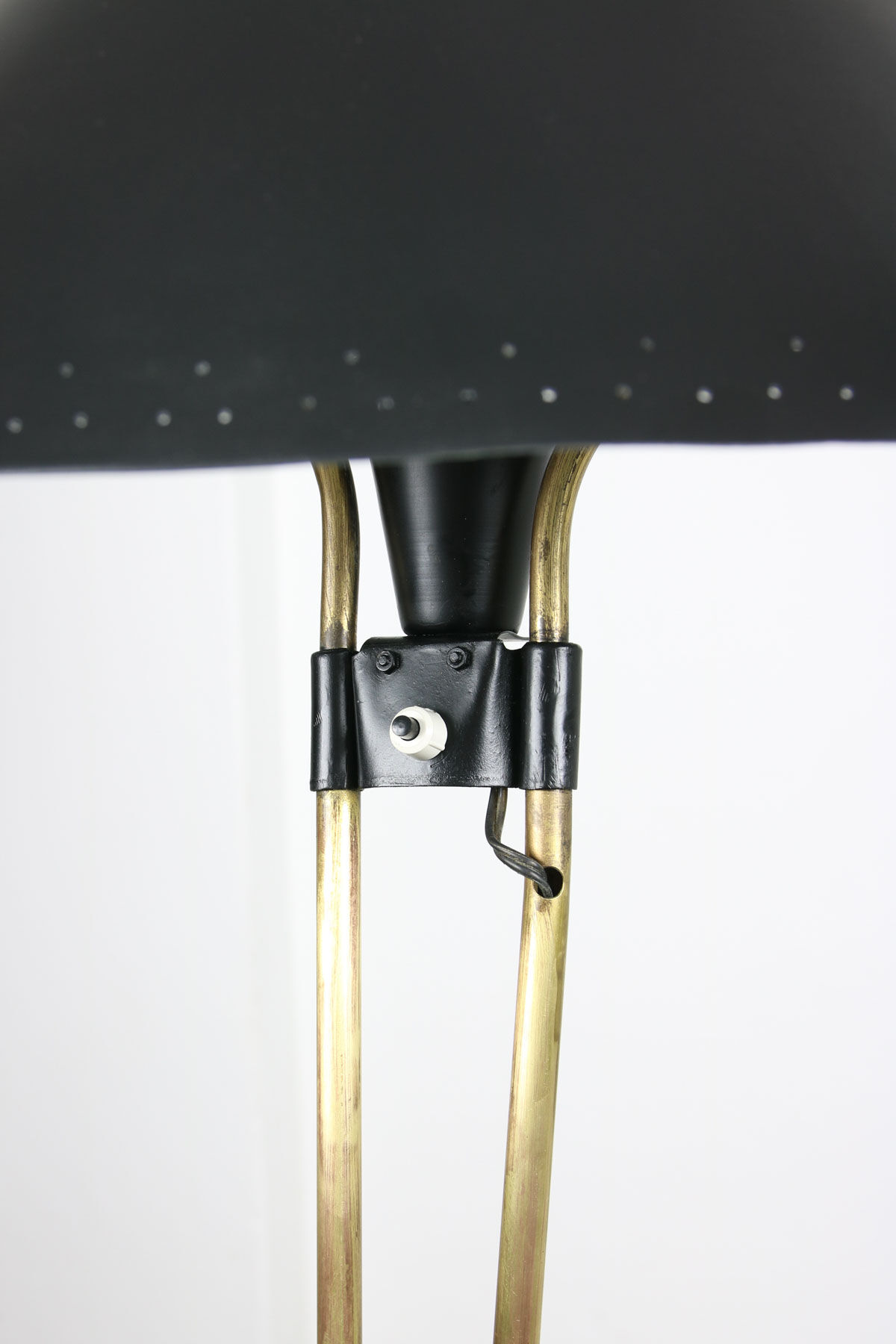 Mid-century brass floor lamp