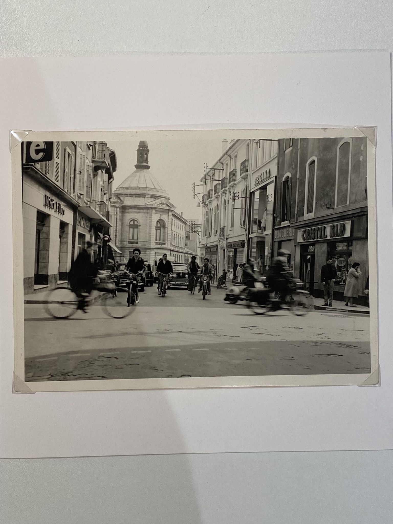 Original silver print - France - Street scene - Circa 1960 - Vintage silver print